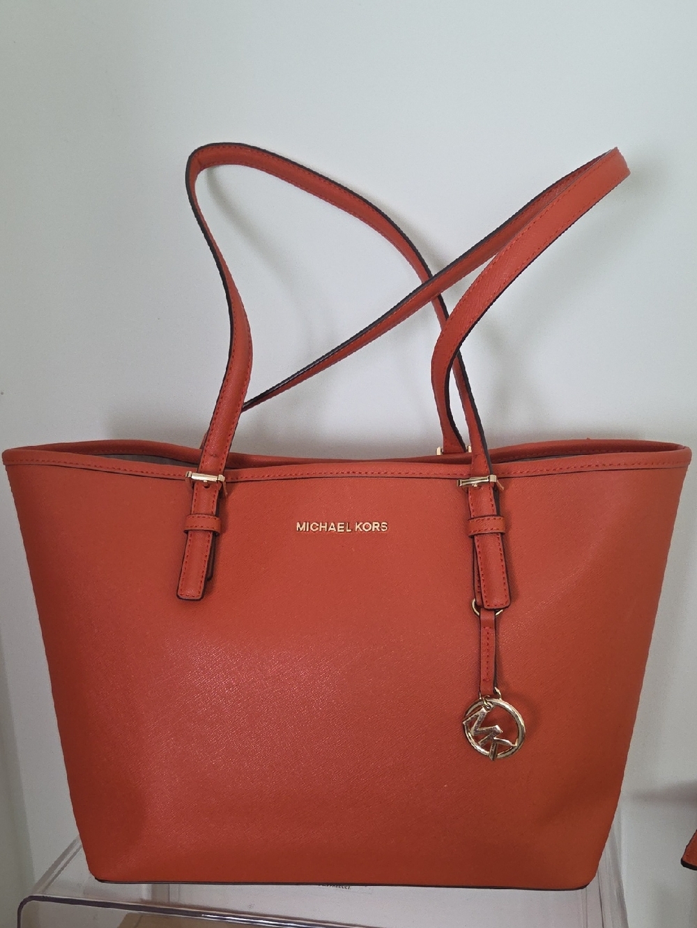 MK orange tote